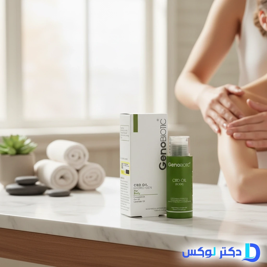 روغن رطوبت رسان بدن CBD ژنوبایوتیک 100 میلی‌لیتر